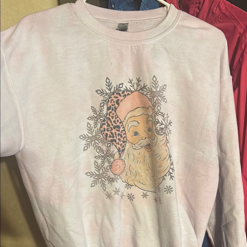 Gildan Kids Santa Sweatshirt - Light Pink